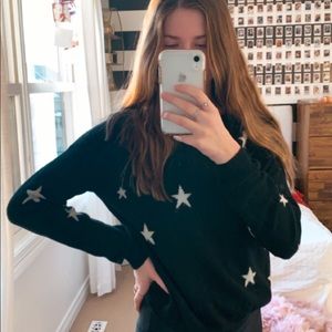 brandy melville black star sweater! 🖤